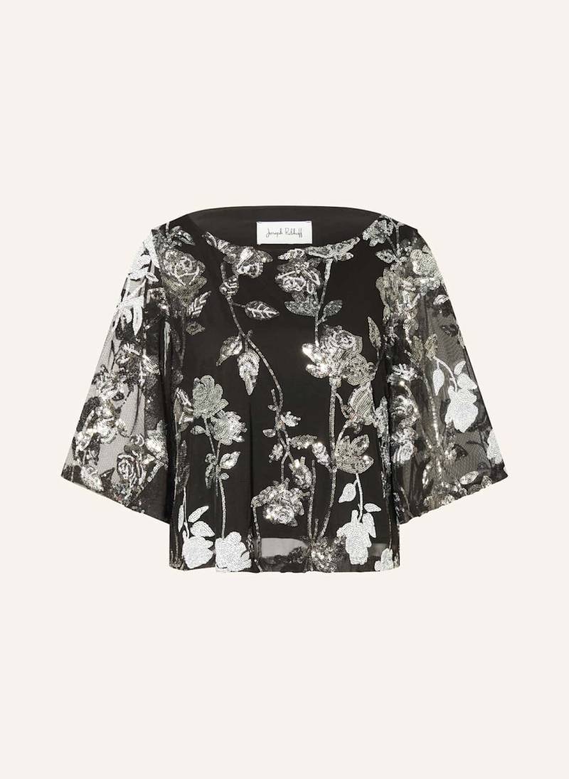 Joseph Ribkoff Blusenshirt Aus Mesh Mit Pailletten Und 3/4-Arm schwarz von Joseph Ribkoff