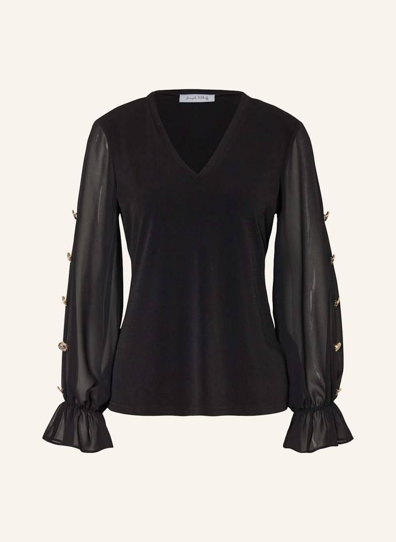 Joseph Ribkoff Blusenshirt Im Materialmix Mit Cut-Outs schwarz von Joseph Ribkoff