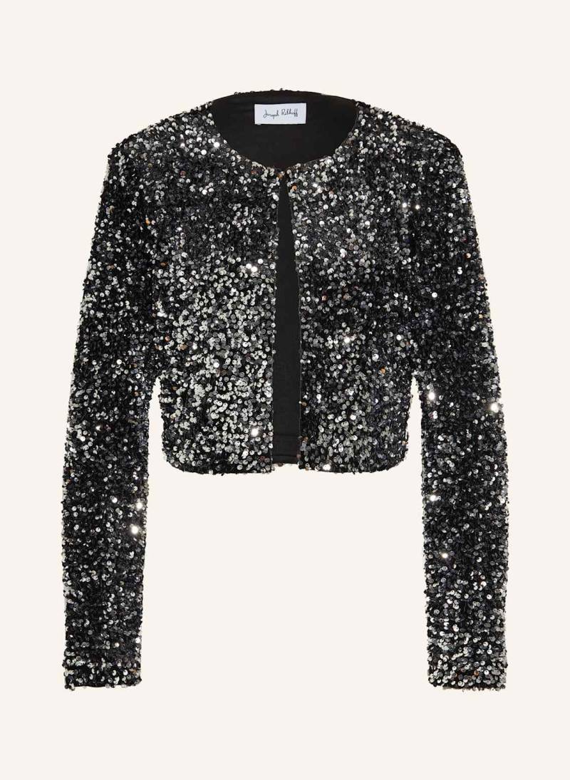 Joseph Ribkoff Cropped-Jacke Mit Pailletten silber von Joseph Ribkoff