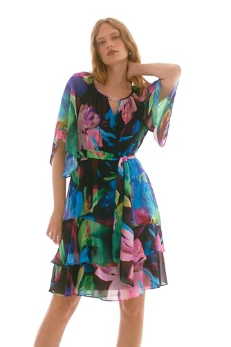 Joseph Ribkoff Dress 251757 | 44 | Multicolor von Joseph Ribkoff