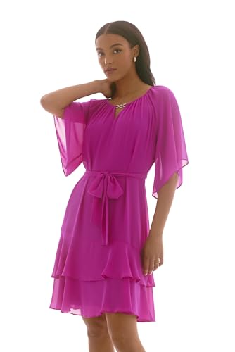 Joseph Ribkoff Dress 251765 | 44 | Purple von Joseph Ribkoff