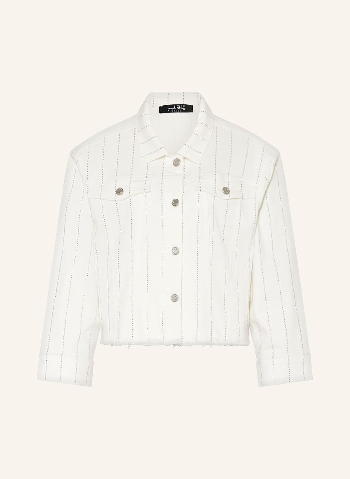 Joseph Ribkoff Jeansjacke Mit Schmucksteinen weiss von Joseph Ribkoff