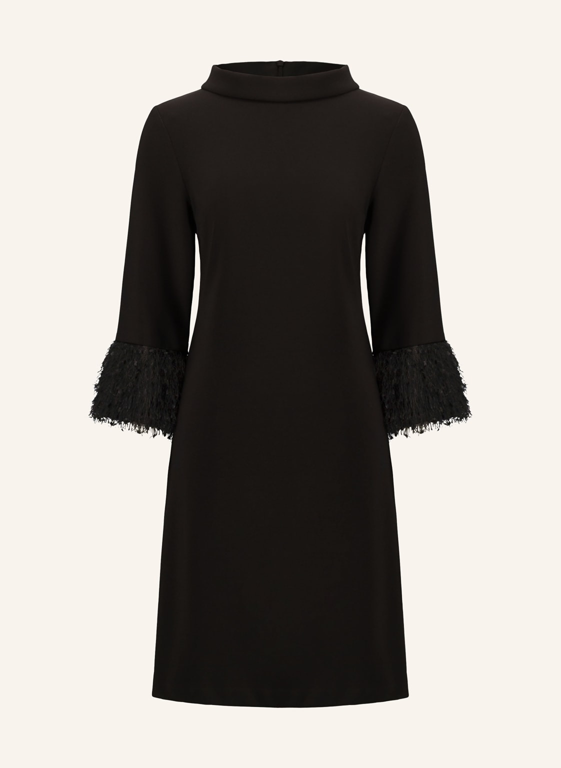 Joseph Ribkoff Kleid Mit 3/4-Arm Und Fransen schwarz von Joseph Ribkoff