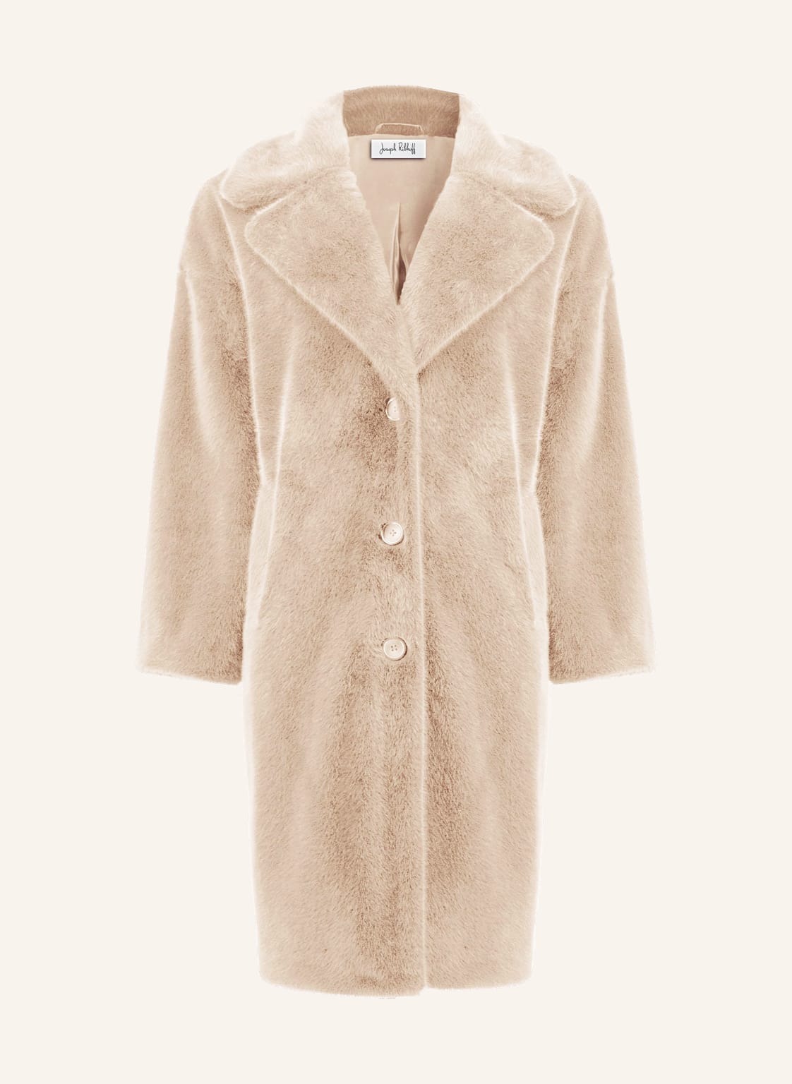 Joseph Ribkoff Kunstfell-Mantel beige von Joseph Ribkoff