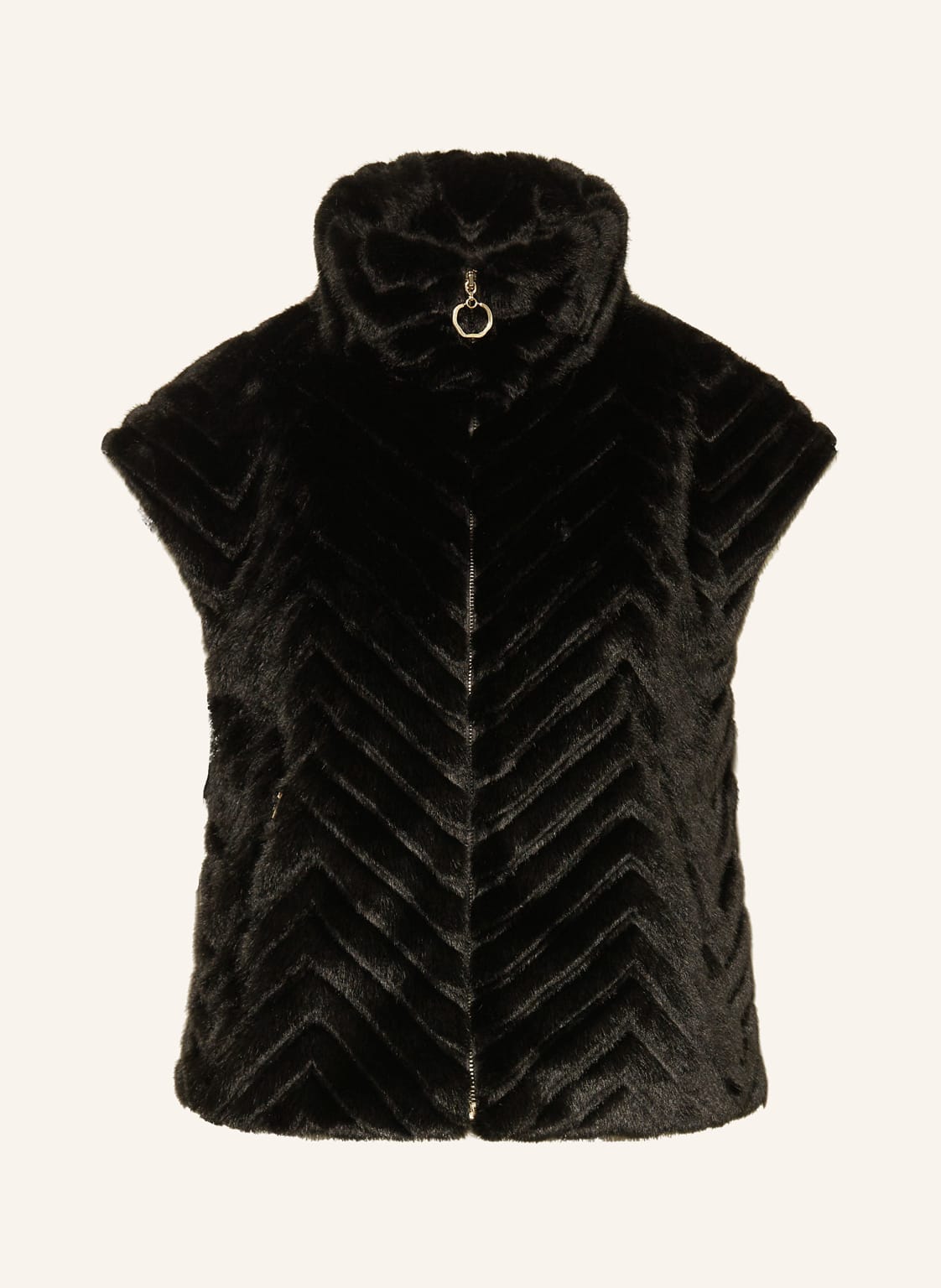 Joseph Ribkoff Kunstpelz-Weste schwarz von Joseph Ribkoff