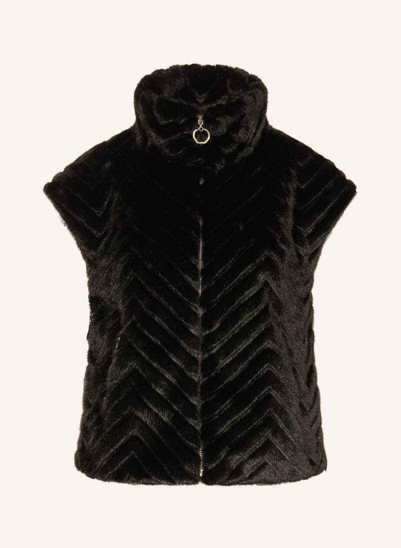 Joseph Ribkoff Kunstpelz-Weste schwarz von Joseph Ribkoff