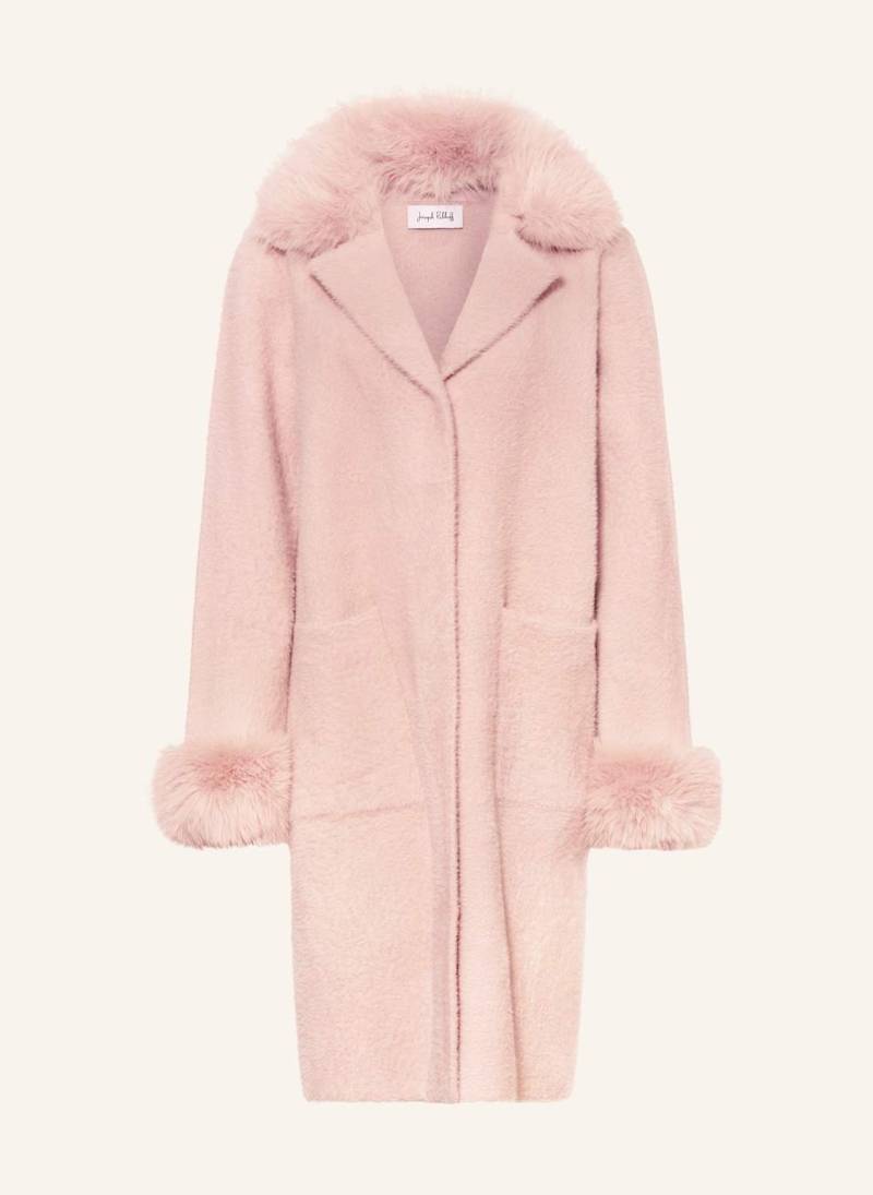 Joseph Ribkoff Mantel Mit Abnehmbarem Kunstfell rosa von Joseph Ribkoff
