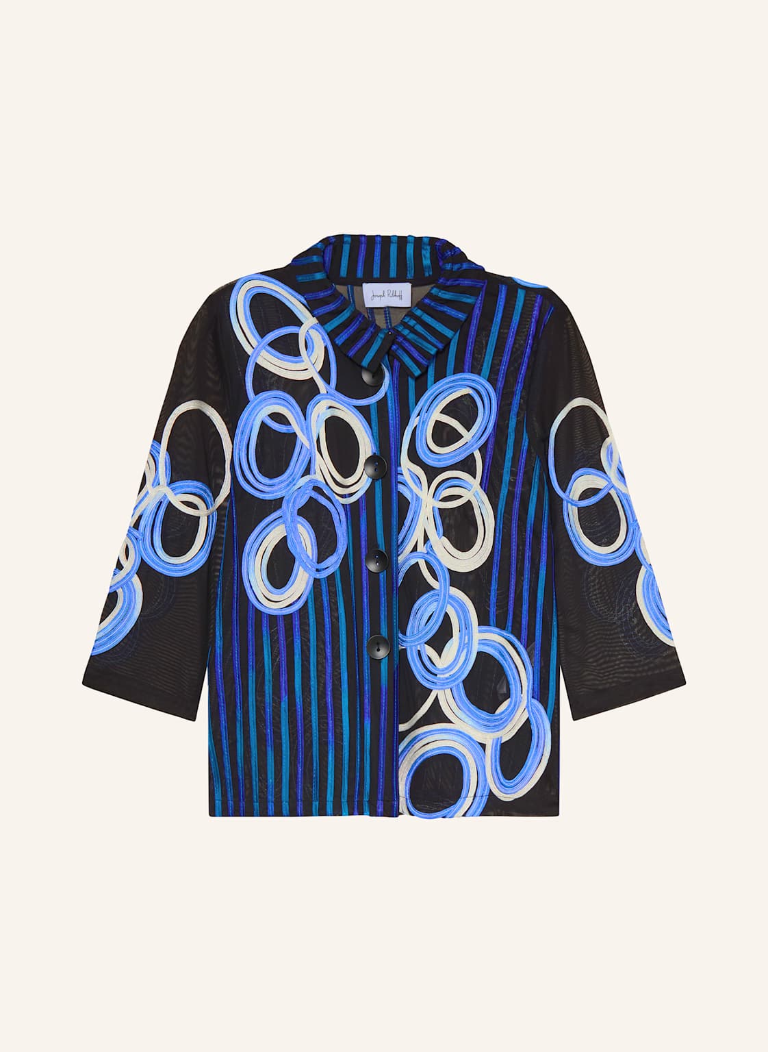 Joseph Ribkoff Mesh-Overjacket Mit 3/4-Arm schwarz von Joseph Ribkoff