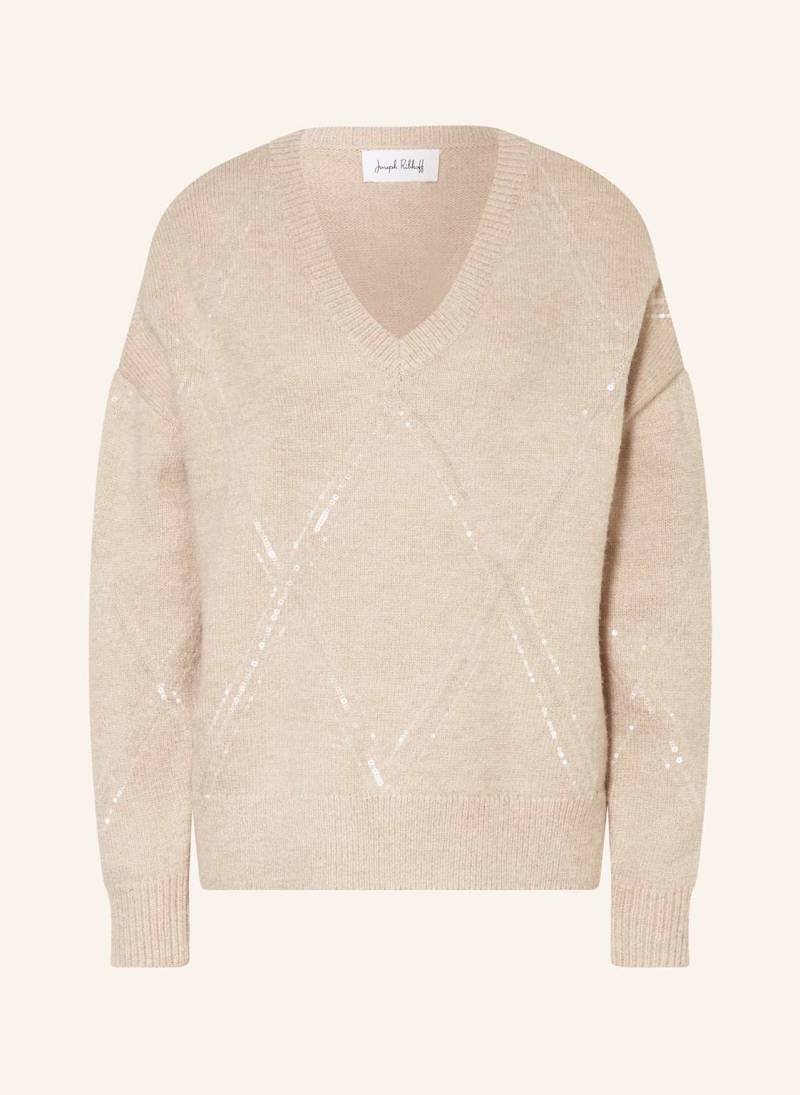 Joseph Ribkoff Pullover Mit Pailletten beige von Joseph Ribkoff