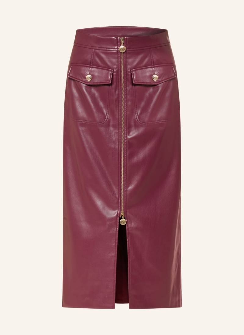 Joseph Ribkoff Rock In Lederoptik rot von Joseph Ribkoff