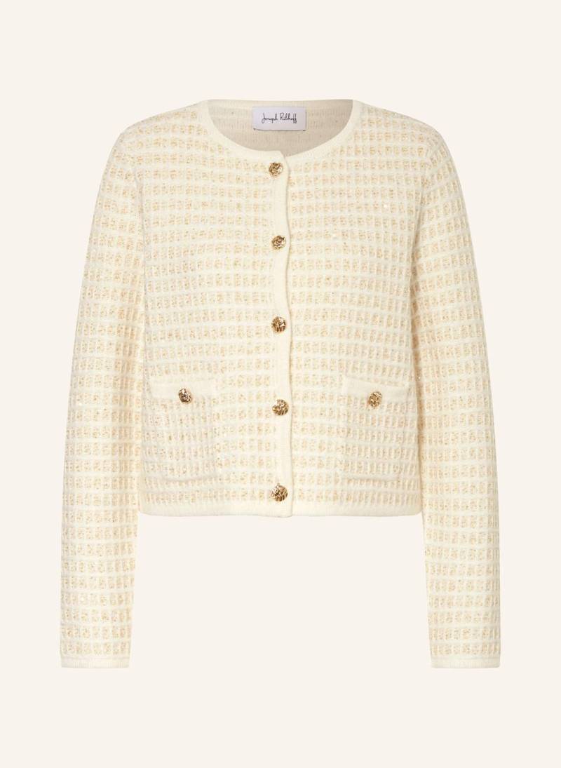 Joseph Ribkoff Strickjacke Mit Glitzergarn Und Pailletten weiss von Joseph Ribkoff