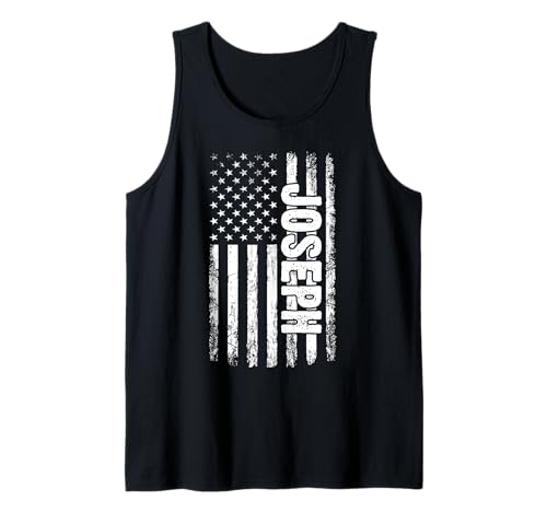 Joseph persönlicher Name American Flag Retro Männer Frauen Tank Top Joseph persönlicher Name American Flag Retro Männer Frauen Tank Top von Joseph spezialisiert den ersten Jungen Männer