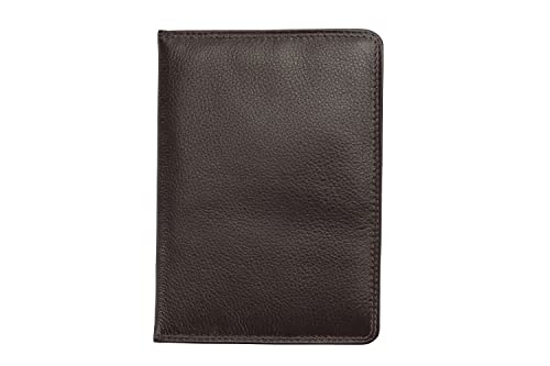 Josephine Osthoff Ausweisetui Reisepasshülle Hochformat Ausweishülle Leder Damen Gross Ausweistasche Herren Passport Cover RFID-Schutz Brieftasche ohne Münzfach (941), Farbe:Espresso von Josephine Osthoff Handtaschen-Manufaktur