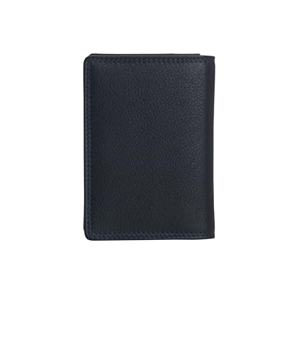 Josephine Osthoff Visitenkartenetui Ausweisetui Personalausweis Ausweishülle Leder Damen Ausweistasche Herren Passport Cover RFID-Schutz ohne Münzfach (841), Farbe:Schwarz von Josephine Osthoff