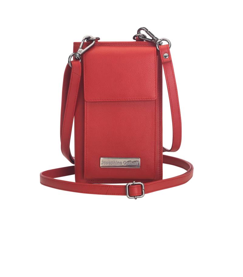 Handytasche Mit Geldbörse Zum Umhängen Damen Gross Echt Leder Umhängetasche Für Handy Smartphone Rfid Schutz Reißverschluss Crossbody | 102 von JosephineOsthoff