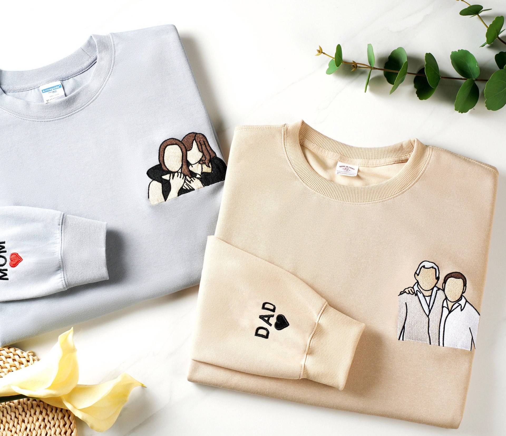 Besticktes Sweatshirt Für Papa Mit Kindernamen Auf Dem Ärmel, Personalisierter Papa-Weihnachtsgeschenk-Pullover, Vatertagsgeschenke Besticktes Sweatshirt Für Papa Mit Kindernamen Auf Dem Ärmel, Personalisierter Papa-Weihnachtsgeschenk-Pullover, Vatertagsgeschenke von JosephwGoods