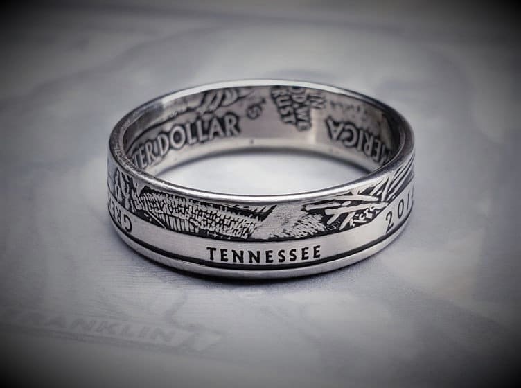 America The Beautiful | 2010-2019 Silver Quarter Münze Ring von JoshsCoinRings