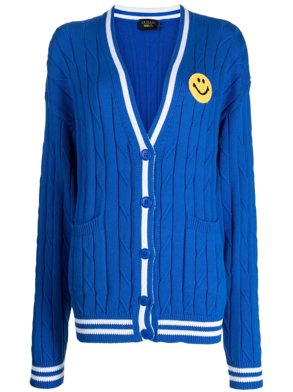 Joshua Sanders Gerippter Cardigan mit V-Ausschnitt - Blau von Joshua Sanders