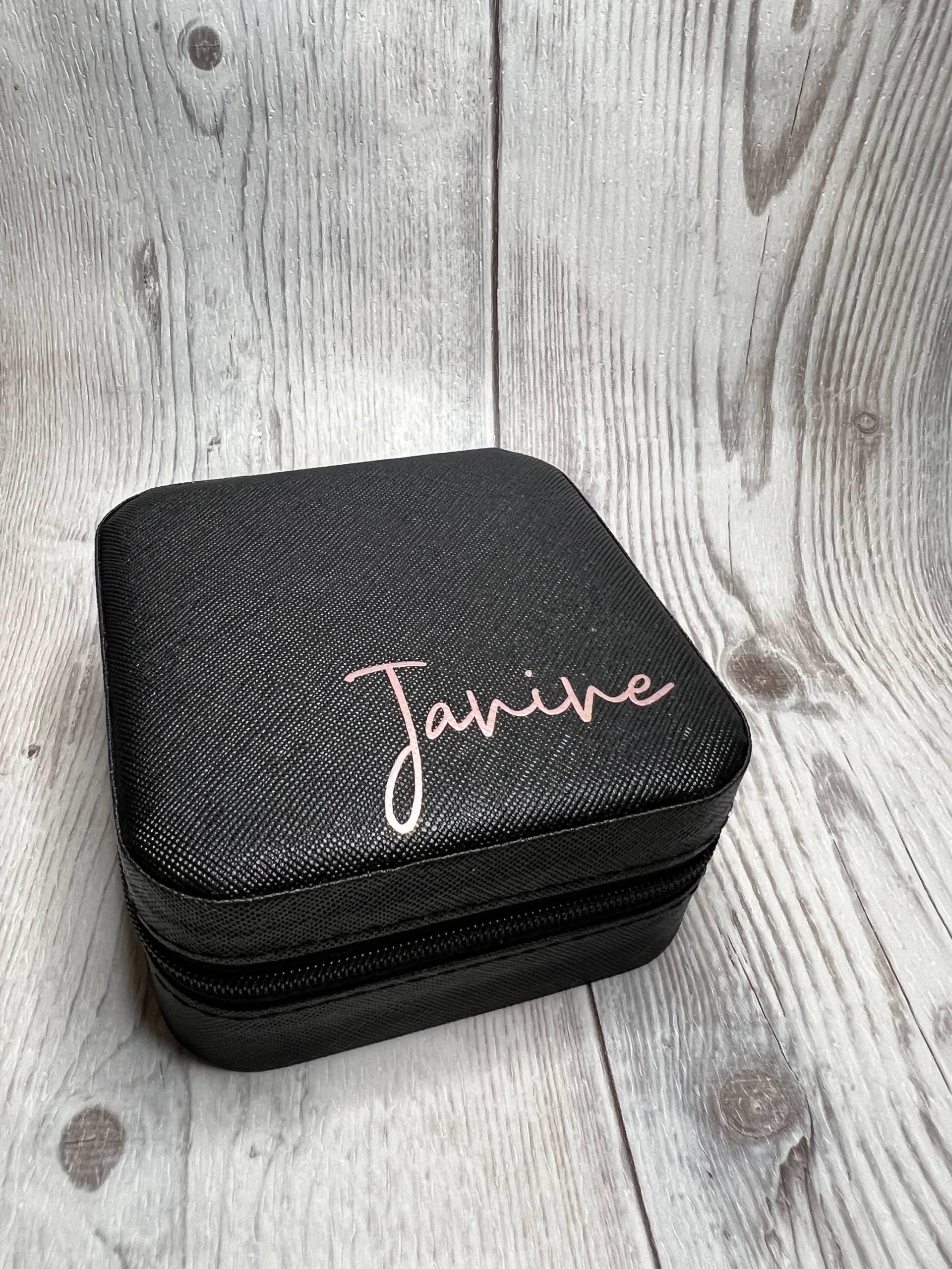 Personalisierte Schmuckbox - Schmuckkästchen Personalisiert Schmucketui Geschenk Braut Reise Schmuck Personalisierte Schmuckbox - Schmuckkästchen Personalisiert Schmucketui Geschenk Braut Reise Schmuck von JosiHerzensdinge