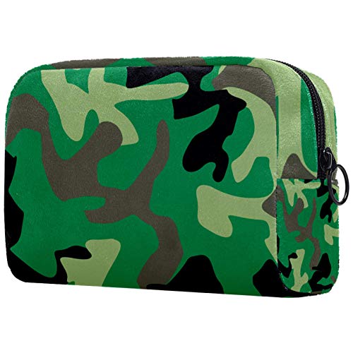 Kleine Make-up-Tasche, Camouflage-Muster, Reise-Kulturbeutel, tragbare Kosmetiktasche für Damen, Mädchen, Geschenke, tägliche Aufbewahrung, Organizer von Josidd