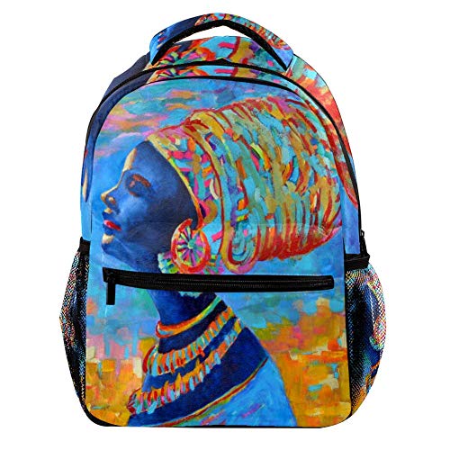 Modischer Laptop-Rucksack für Herren und Damen, Rock Girl, Reise, Schulterrucksack, Wandertasche, Rucksack, Büchertasche für Studenten, Mehrfarbig 4, Einheitsgröße, Casual von Josidd