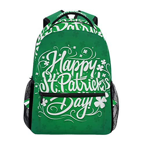 Modischer Laptop-Rucksack für Männer und Frauen, Happy St. Patrick's Day, irische Nationalreise, Schulterrucksack, Wandertasche, Rucksack, Büchertasche für Studenten, Mehrfarbig 2, Einheitsgröße, von Josidd