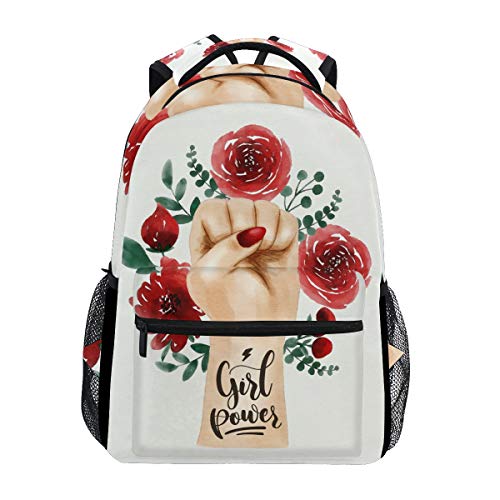 Modischer Laptop-Rucksack für Männer und Frauen, Mädchen im Kleid, Reise-Schulter-Rucksack, Wandertasche, Rucksack, Büchertasche für Studenten, Mehrfarbig 2, Einheitsgröße, Casual von Josidd