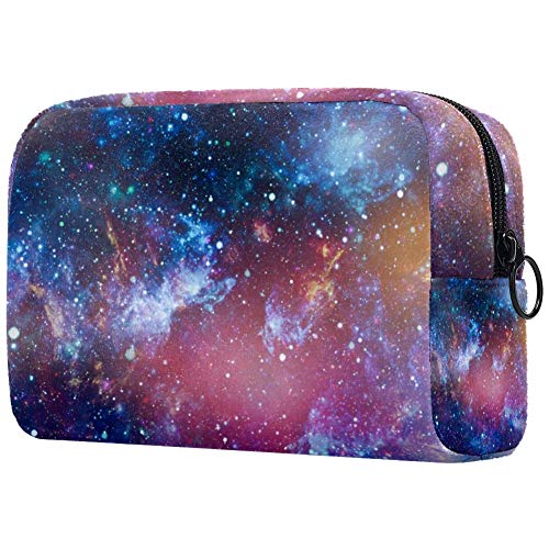 Space Galaxy Make-up-Tasche, leicht, tragbar, Kosmetiktasche für Damen, Reiseaufbewahrung, Kulturbeutel, Organizer, Outdoor, für Mädchen und Damen von Josidd