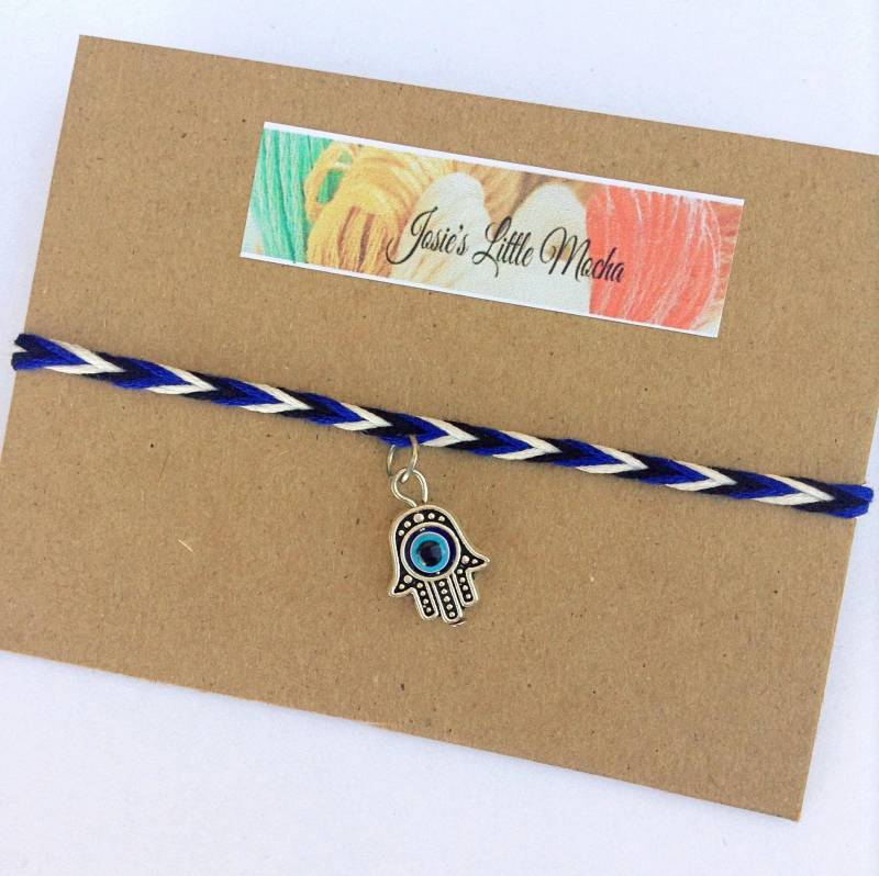 Hamsa Handarmband/Bettelarmband Evil Eye Armband Gut Glücksarmband Wish Hamsa Handarmband/Bettelarmband Evil Eye Armband Gut Glücksarmband Wish von JosiesLittleMocha