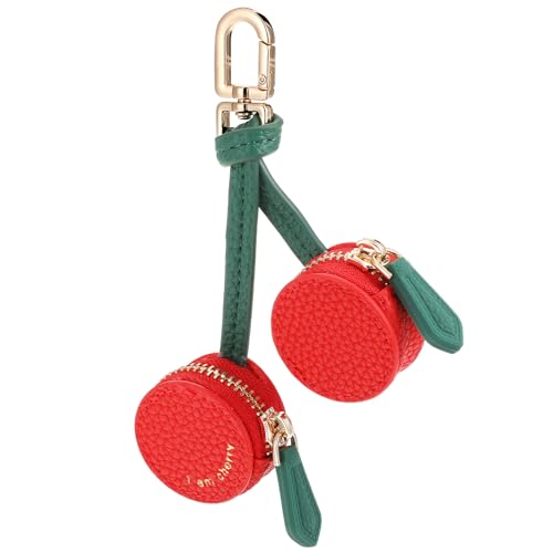 Kirschen Schlüsselanhänger Tasche Rot Und Grün Mini-Schlüsselanhänger Täschchen Mit Reißverschluss Handgefertigte Süßer Kirschen-Design Kleiner Münzbeutel Anhänger Münztäschchen Als Rucksack Deko Kirschen Schlüsselanhänger Tasche Rot Und Grün Mini-Schlüsselanhänger Täschchen Mit Reißverschluss Handgefertigte Süßer Kirschen-Design Kleiner Münzbeutel Anhänger Münztäschchen Als Rucksack Deko von Josojoou