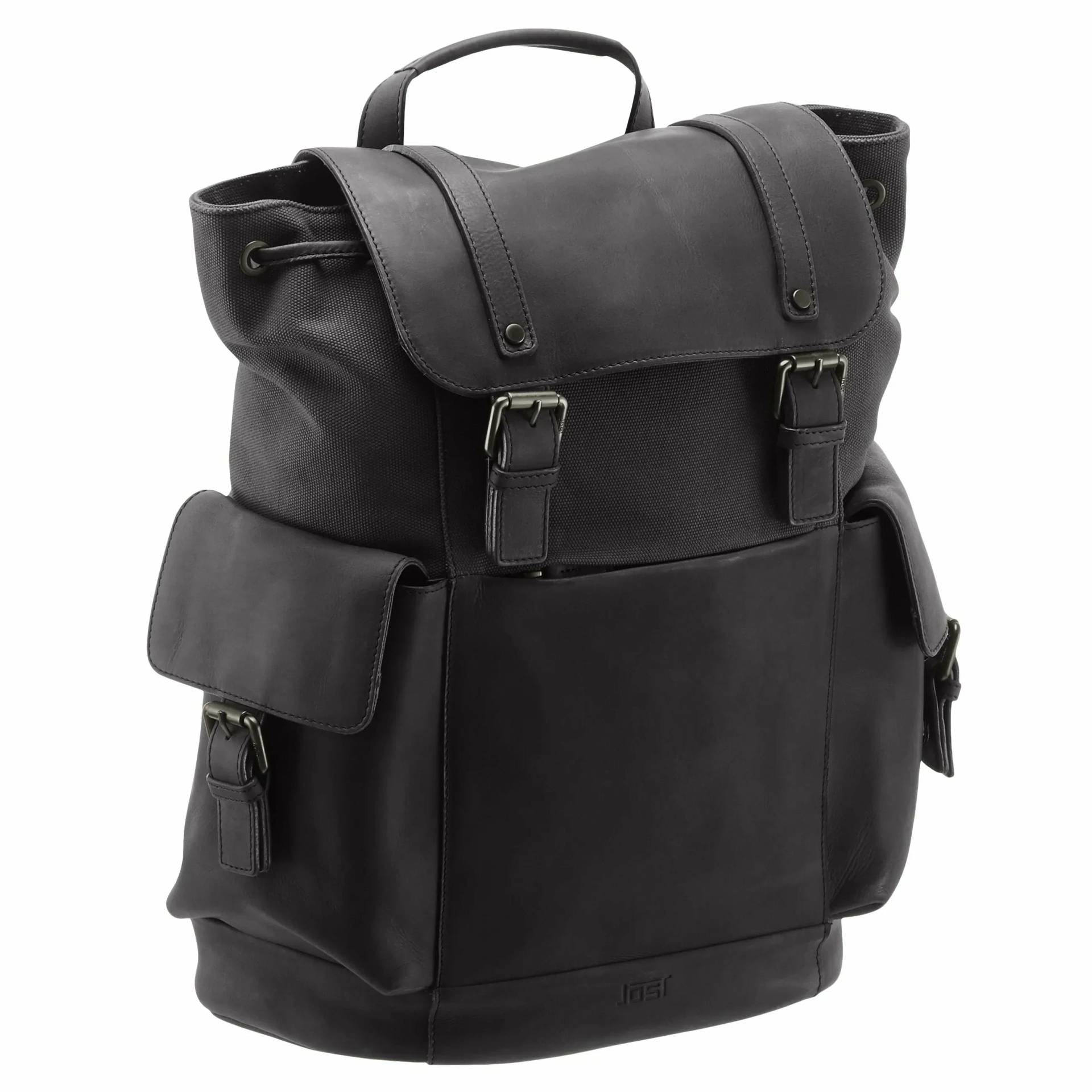 Jost Salo Beutel-Rucksack mit Laptopfach 45 cm - schwarz Jost Salo Beutel-Rucksack mit Laptopfach 45 cm - schwarz von Jost Bags