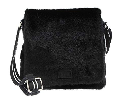 Jost Fur Messenger Bag Black von Jost