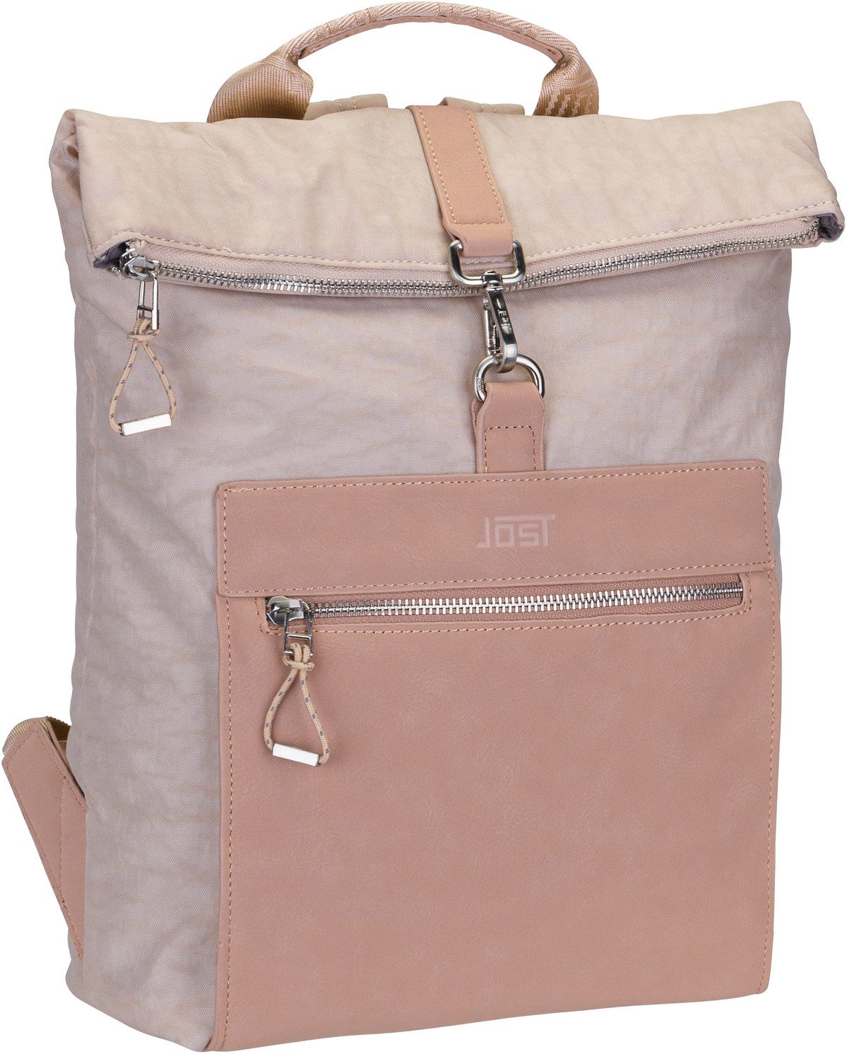 Jost Roskilde Backpack Courier  in Beige (10.2 Liter), Rolltop Rucksack von Jost