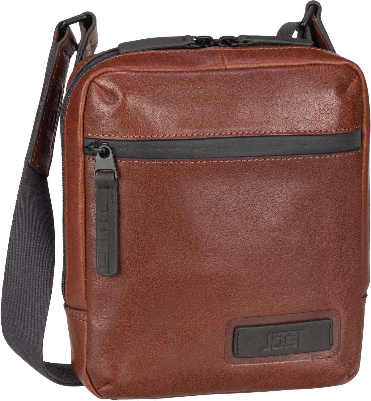 Jost Malmö Shoulder Bag Zip XS  in Cognac (2.5 Liter), Umhängetasche von Jost