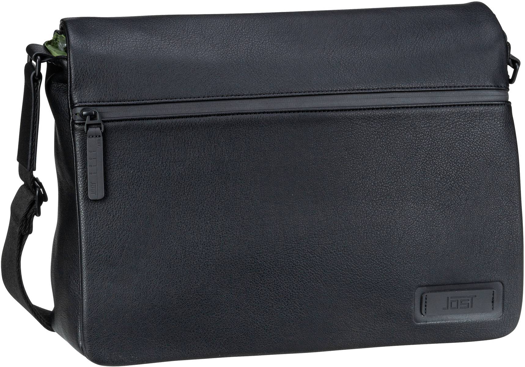 Jost Riga Shoulder Bag Flap L  in Schwarz (15.5 Liter), Umhängetasche von Jost