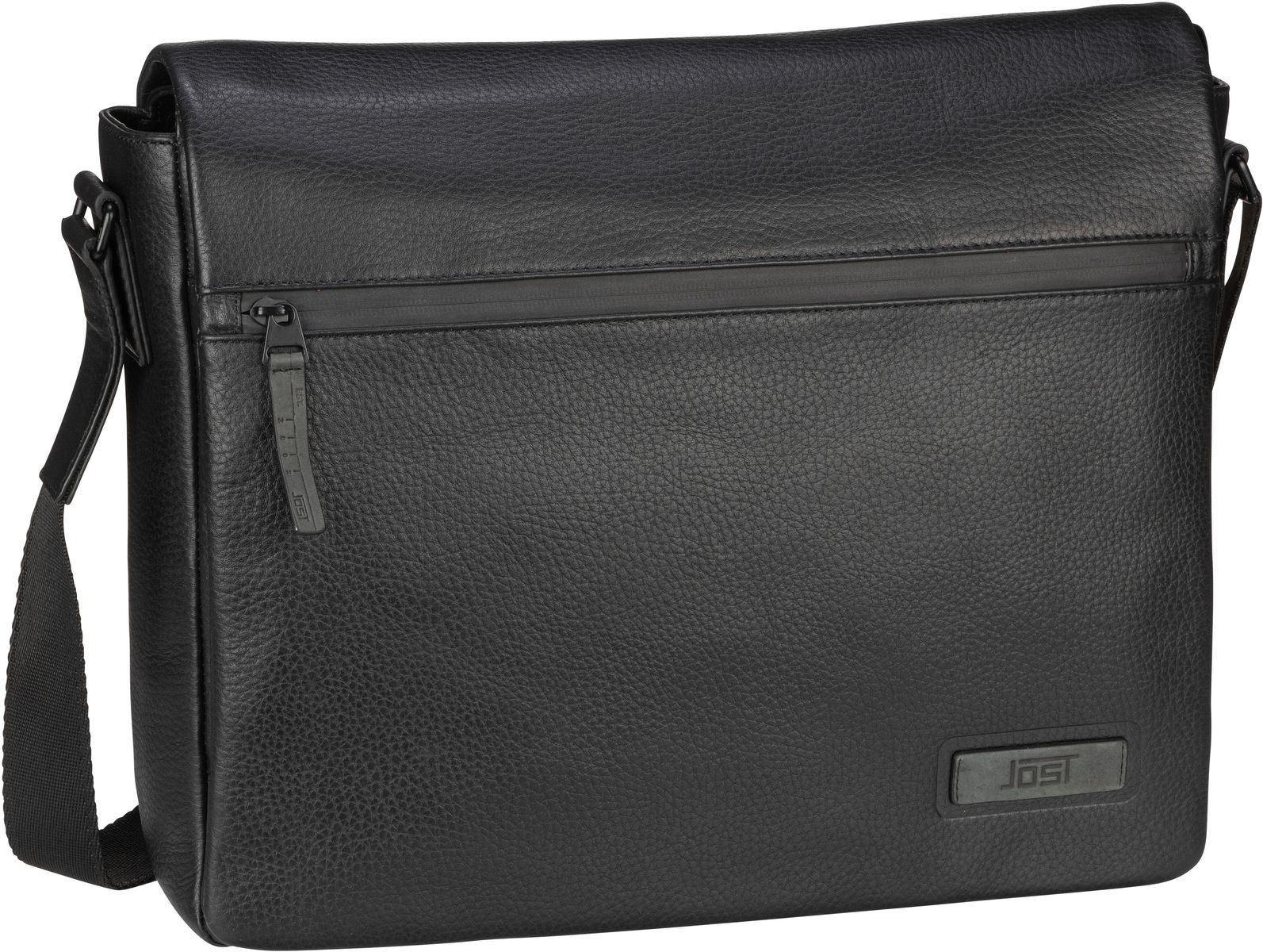 Jost Stockholm Shoulder Bag Flap L  in Schwarz (14.8 Liter), Umhängetasche von Jost