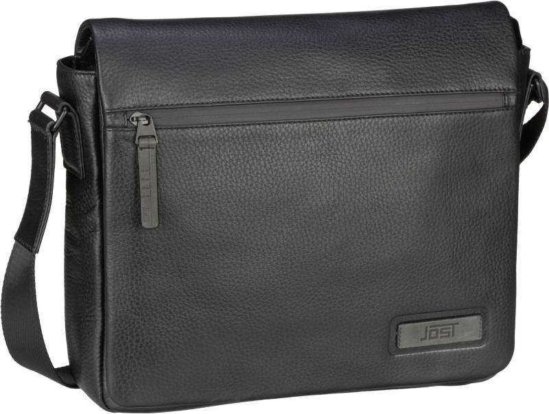 Jost Stockholm Shoulder Bag Flap M  in Schwarz (8.3 Liter), Umhängetasche von Jost