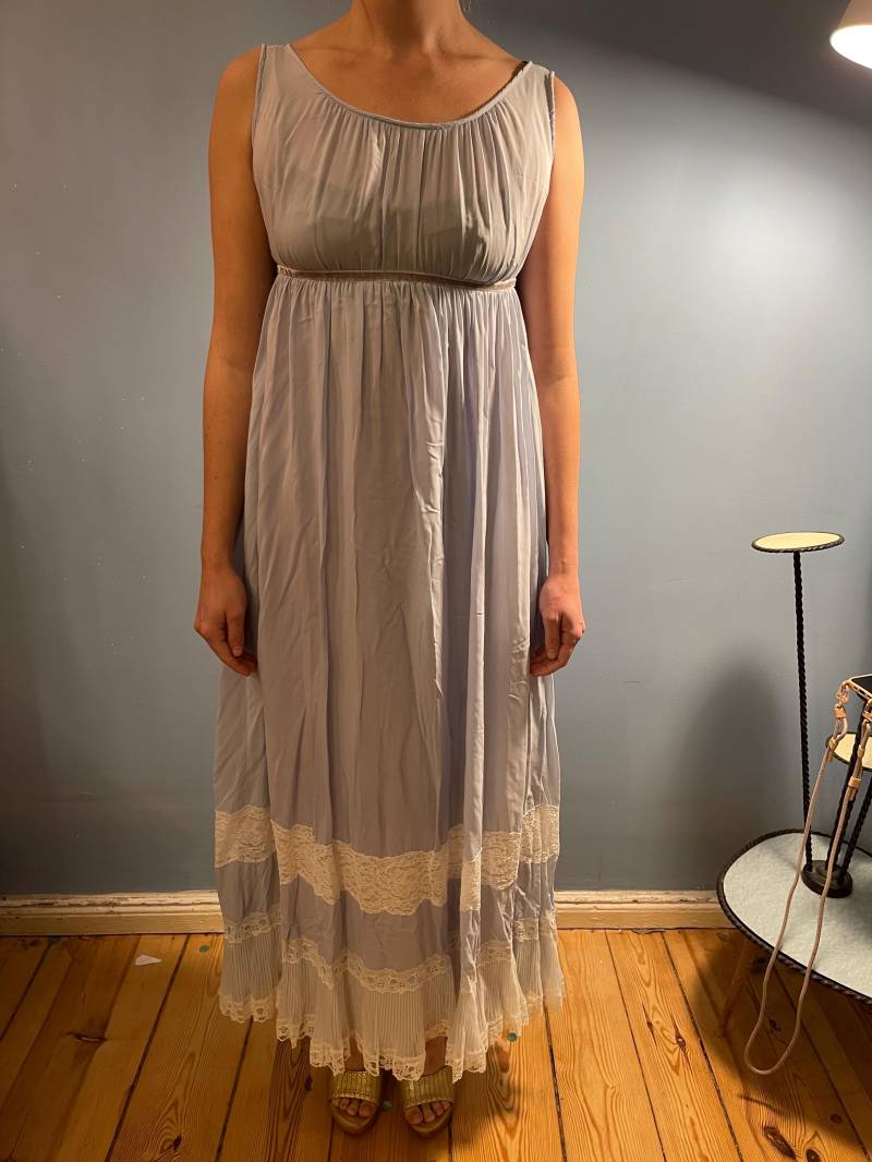 1920Er Jahre Hellblaues Frackkleid Lang Gr.m von JosuDeJosusVintagesh