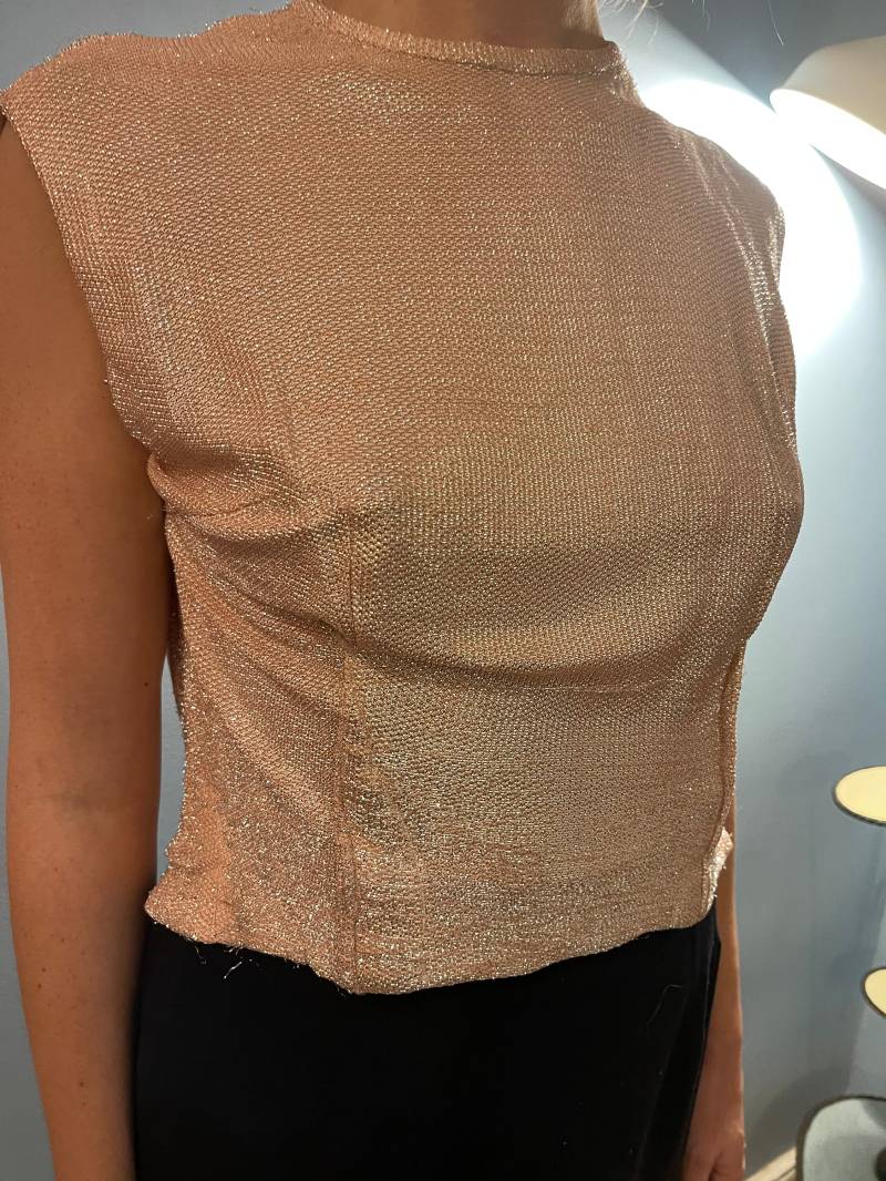 Rosa Lurex-Shirt Größe M Bis L Neujahr Weihnachten True Vintage 1950's Rosa Lurex-Shirt Größe M Bis L Neujahr Weihnachten True Vintage 1950's von JosuDeJosusVintagesh