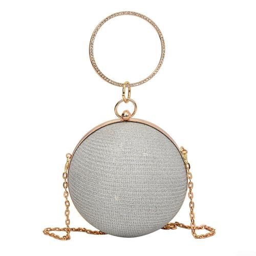 Modische einfarbige Damen-Umhängetasche, Mini-Handtasche für den täglichen Stil, silber Modische einfarbige Damen-Umhängetasche, Mini-Handtasche für den täglichen Stil, silber von Jotekonoby