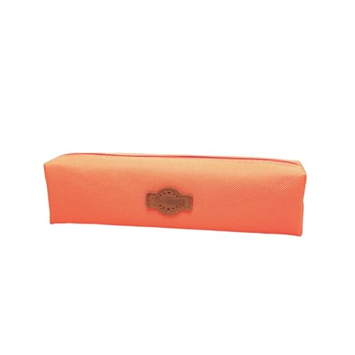 Joucien 2 Stück – Minimal personalisierte Schreibwaren-Tasche für Männer und Frauen – Student Bleistift Schreibwaren Aufbewahrung Bleistift Box – Orange Joucien 2 Stück – Minimal personalisierte Schreibwaren-Tasche für Männer und Frauen – Student Bleistift Schreibwaren Aufbewahrung Bleistift Box – Orange von Joucien