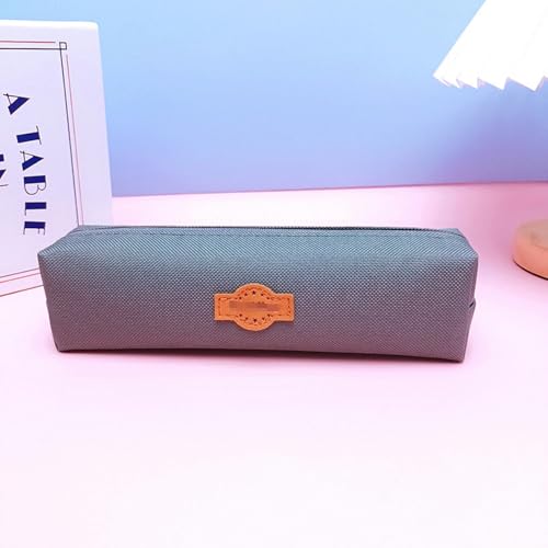 Joucien 2 Stück – einfache und personalisierte Schreibwaren-Tasche für Männer und Frauen – Schüler-Bleistift-Schreibwaren-Aufbewahrungs-Bleistift-Box – Dunkelgrau Joucien 2 Stück – einfache und personalisierte Schreibwaren-Tasche für Männer und Frauen – Schüler-Bleistift-Schreibwaren-Aufbewahrungs-Bleistift-Box – Dunkelgrau von Joucien