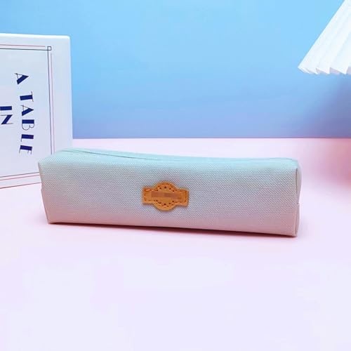 Joucien 2 Stück – einfache und personalisierte Schreibwaren-Tasche für Männer und Frauen – Schüler-Bleistift-Schreibwaren-Aufbewahrungs-Bleistift-Box – Hellgrau Joucien 2 Stück – einfache und personalisierte Schreibwaren-Tasche für Männer und Frauen – Schüler-Bleistift-Schreibwaren-Aufbewahrungs-Bleistift-Box – Hellgrau von Joucien