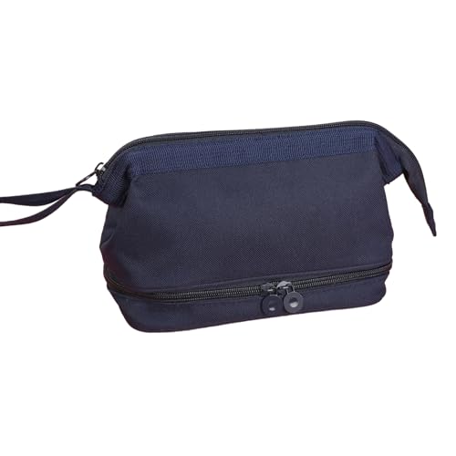 Joucien Einfaches Federmäppchen in Bootsform für männliche und weibliche Studenten, einfache mehrschichtige Federmäppchen-Aufbewahrungstasche, Marineblau, One size fits all von Joucien