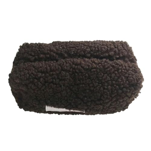 Joucien Federmäppchen aus Plüsch in koreanischer Version, einfaches Federmäppchen, Aufbewahrungsbeutel für Schreibwaren, dunkles Kaffeefarben von Joucien