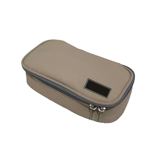 Joucien Koreanische Version, einfaches und personalisiertes Federmäppchen mit integriertem Whiteboard und Schreibwaren-Box für Grundschule, Khaki von Joucien