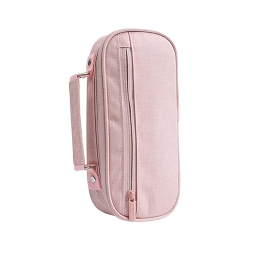 Joucien Koreanische Version Tragbares Federmäppchen Kreative Schüler Leinwand Federmäppchen Aufbewahrungstasche - Rosa von Joucien