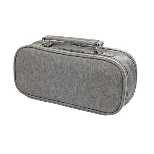 Joucien Minimalistisches Federmäppchen aus mehrschichtigem Segeltuch, Stifthalter, Schreibwaren-Aufbewahrungstasche, Grau von Joucien