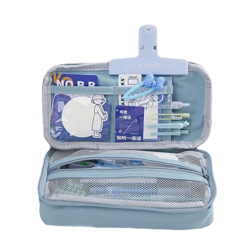 Joucien Niedliches und personalisiertes Federmäppchen für Männer und Frauen, koreanische Version mit integriertem Reißverschluss, einfache Grundschule Schreibwarenbox – integrierter Reißverschluss, von Joucien