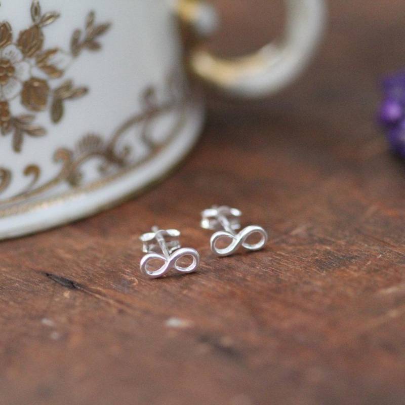Madison Silber Infinity Ohrringe | Sterling 925 Massiv von Joulberry